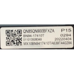 MAIN PARA SMART TV SAMSUNG NEO QLED 8K (7680x4320 ) / NUMERO DE PARTE BN94-17410T / BN41-02996B-000 / BN97-19529A / BN9417410T / 17410T / NUMERO DE PANEL CY-TB085JLAV1H / BN96-54609A / T850MVR06.0 / MODELO QN85QN900BFXZA